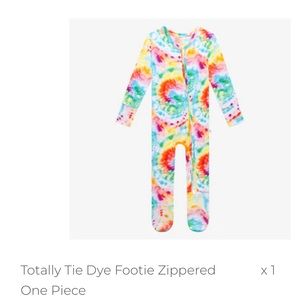 Totally Tie Dye Footie Zippered One Piece